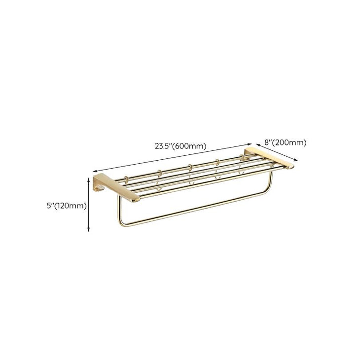 BowLift | Traditional Bathroom Fixtures Gold Bathroom Shelf Bathroom Accessory Set