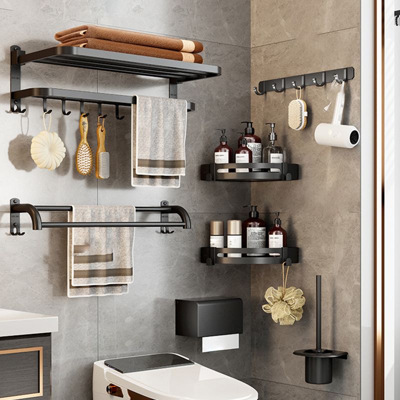 BowLift | Matte black bathroom accessory set Modern bathroom accessory hardware set