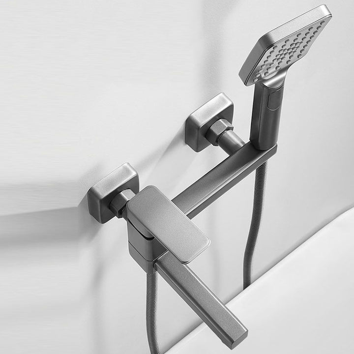 BowLift | Modern Bathtub Faucet Copper with Handheld Shower Wall-Mounted Bathtub Filler