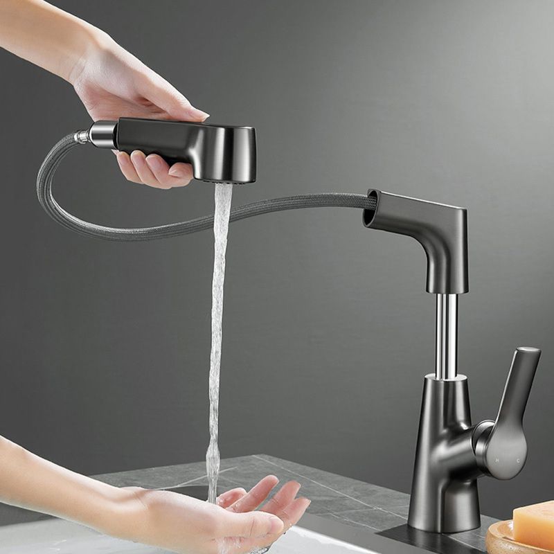 BowLift | Modern Single Color Faucet Metal Center Connection Basin Faucet for Bathroom