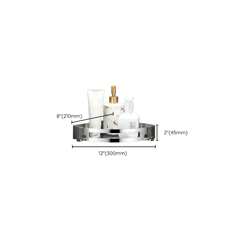 BowLift | Modern Bathroom Hardware Set Silver Bathroom Shelf Bathroom Hardware Set