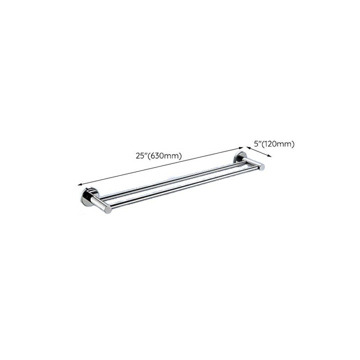 BowLift | Contemporary bathroom accessory set made of aluminum with towel holder/bath shelf
