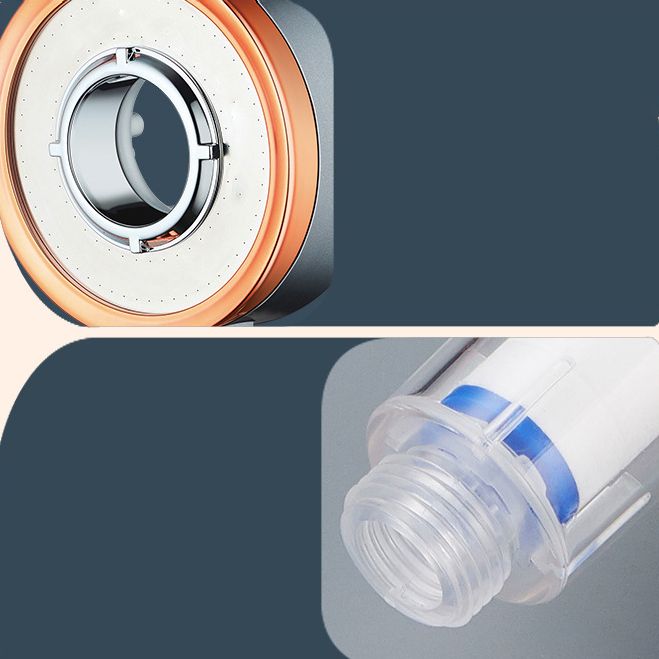 BowLift | Reversible round shower head 3 spray modes adjustable water flow hand shower