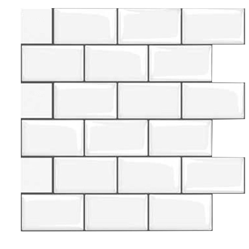 BowLift | White Subway Tiles Water-Resistant Peel & Stick Tile for Kitchen Backsplash