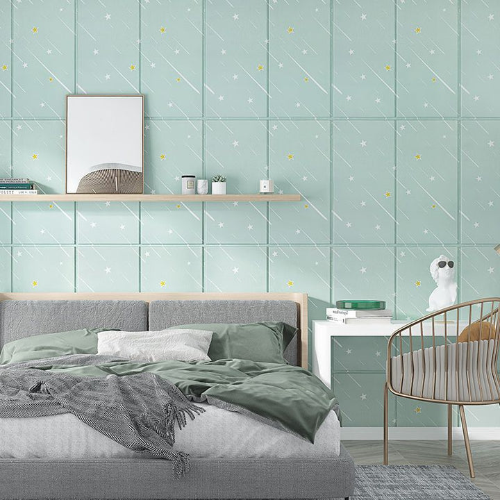 BowLift | Contemporary Wall Ceiling Cartoon Print Peel and Stick Waterproof Wall Panel