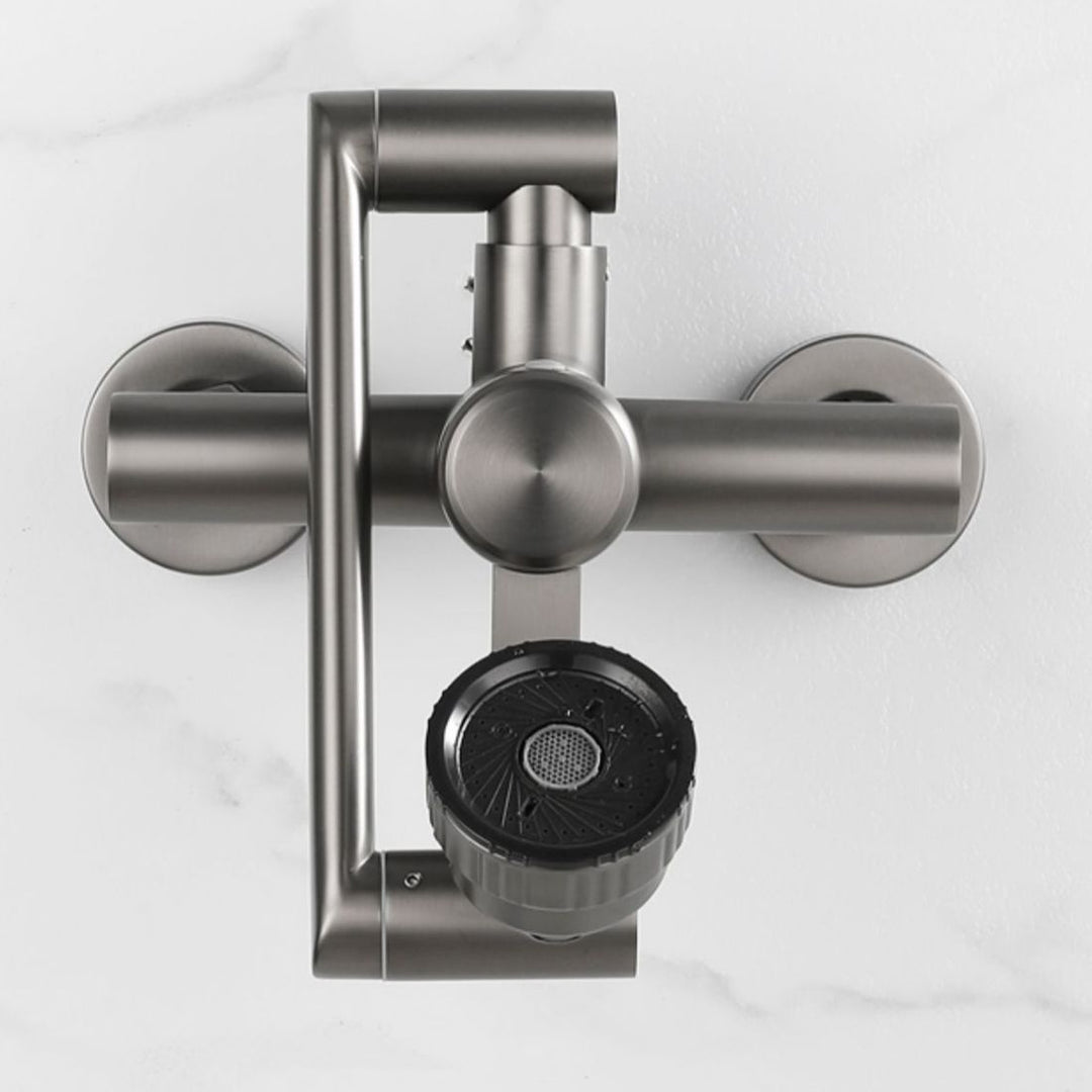 BowLift | Modern Wall-Mount Kitchen Faucet Single Handle Faucet in Chrome