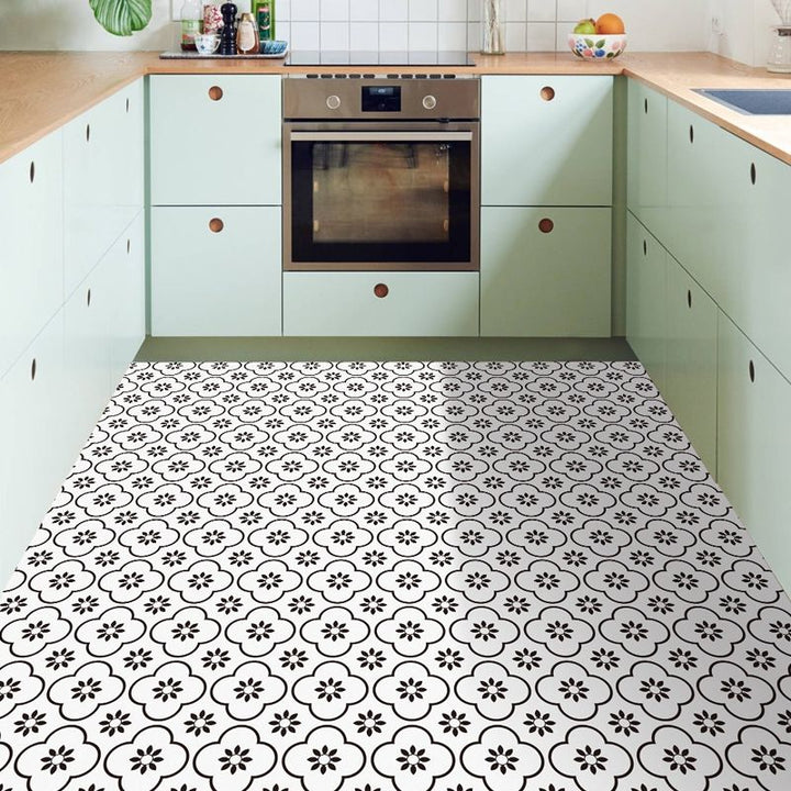 BowLift | Plastic Peel & Stick Tile Square Print Field Tile for Kitchen and Bathroom