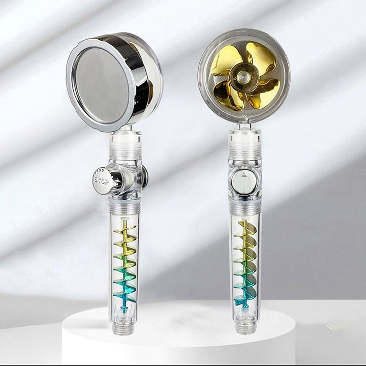 BowLift | Modern showerhead bathroom hand shower made of plastic with adjustable water flow