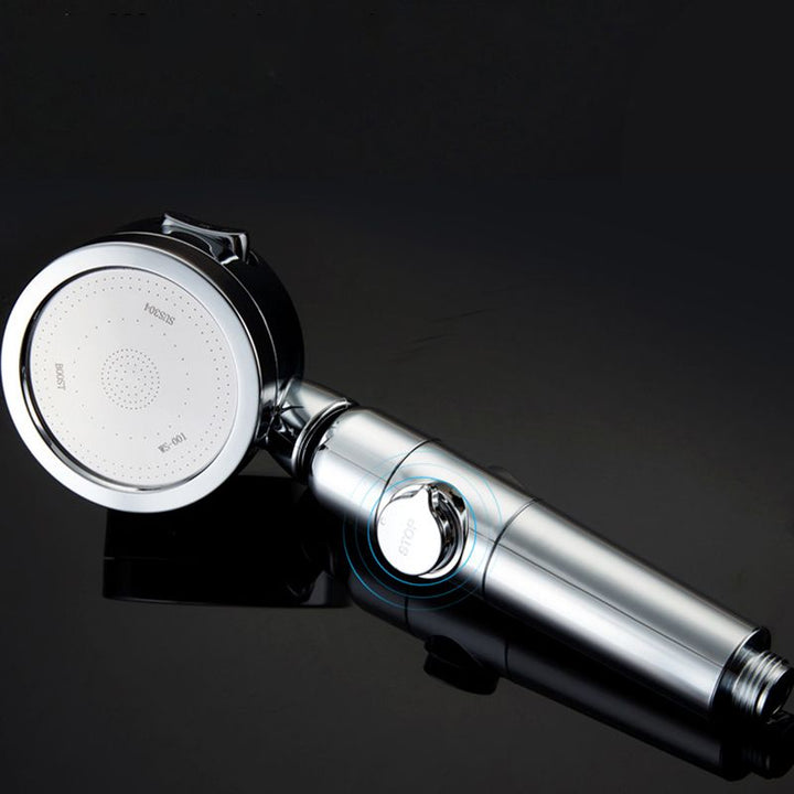 BowLift | Modern Showerhead Adjustable Spray Pattern Rotatable Round Handheld Showerhead