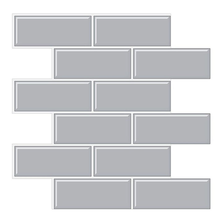 BowLift | Tile Peel & Stick Rectangle Waterproof Solid Plastic Peel & Stick Subway Tile for Shower