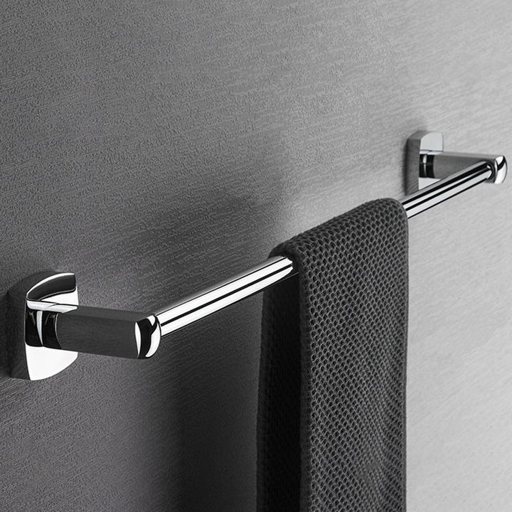 BowLift | Polished Chrome Modernism Bathroom Accessory Set Bath Shelf / Towel Bar / Bathrobe Hook Included