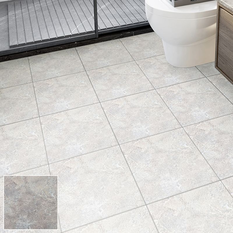 BowLift | Square Bathroom PVC Flooring 12" x 12" x 0.07 mm Peel and Stick Vinyl Flooring