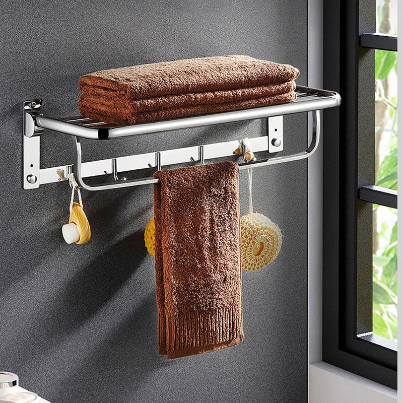 BowLift | Classic Polished Chrome Bathroom Accessory Set Towel Rail/Paper Holder/Bathrobe Hook Included