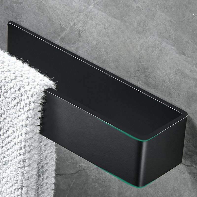 BowLift | Modern Towel Ring Bathroom Hardware Set Stainless Steel/Black Bath Hardware Set