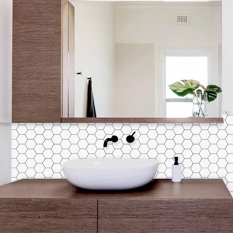 BowLift | Modern Peel-and-Stick Wall PVC Hexagon Peel-and-Stick Tile