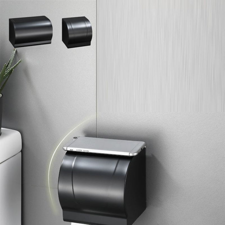 BowLift | Modern Bathroom Accessory Set Black Soap Dish Bath Shelf Bathroom Set