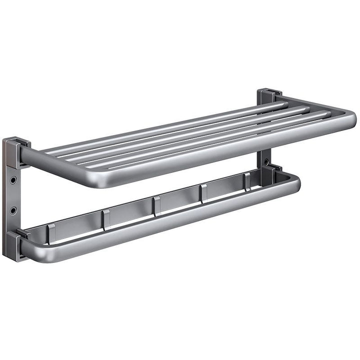 BowLift | Modern Bathroom Accessories Hardware Set Gray Towel Bar Bathroom Shelf Bathroom Hardware Set