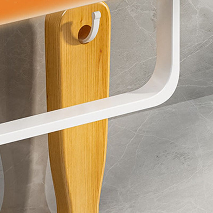 BowLift | Contemporary Bathroom Accessory Set Metal Bath Shelf in White