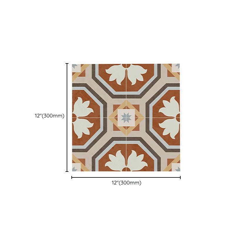 BowLift | Square Indoor Vinyl Floor Peel and Stick Flower Pattern Waterproof Vinyl Floor