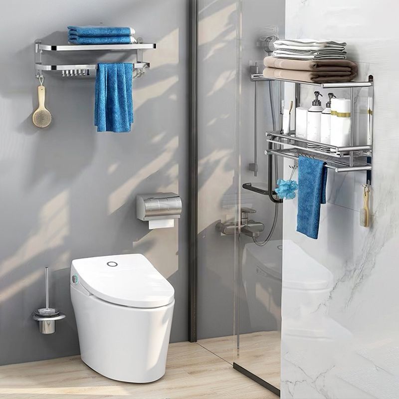 BowLift | Classic Polished Chrome Bathroom Accessory Set Towel Holder/Paper Holder/Robe Hooks Included