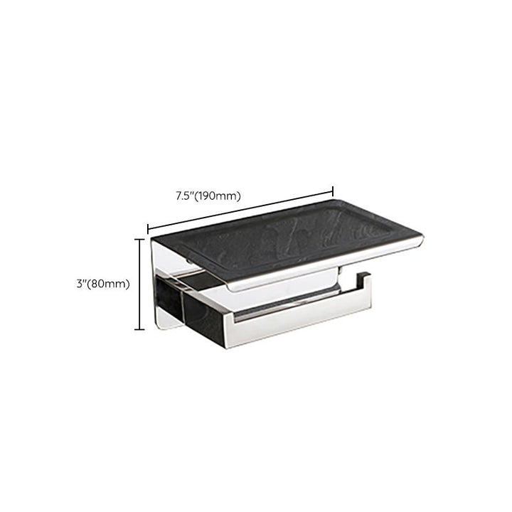 BowLift | Modern Bathroom Element Set Paper Holder Gray Towel Bar Bathroom Accessory Set