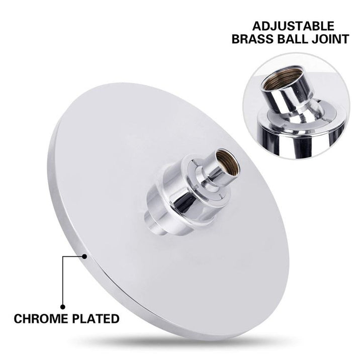 BowLift | Round Dual Shower Heads Traditional Style Wall Mounted Dual Shower