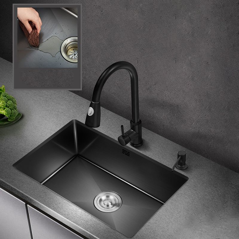 BowLift | Classic sink made of stainless steel built-in sink with scratch-resistant basin for the kitchen