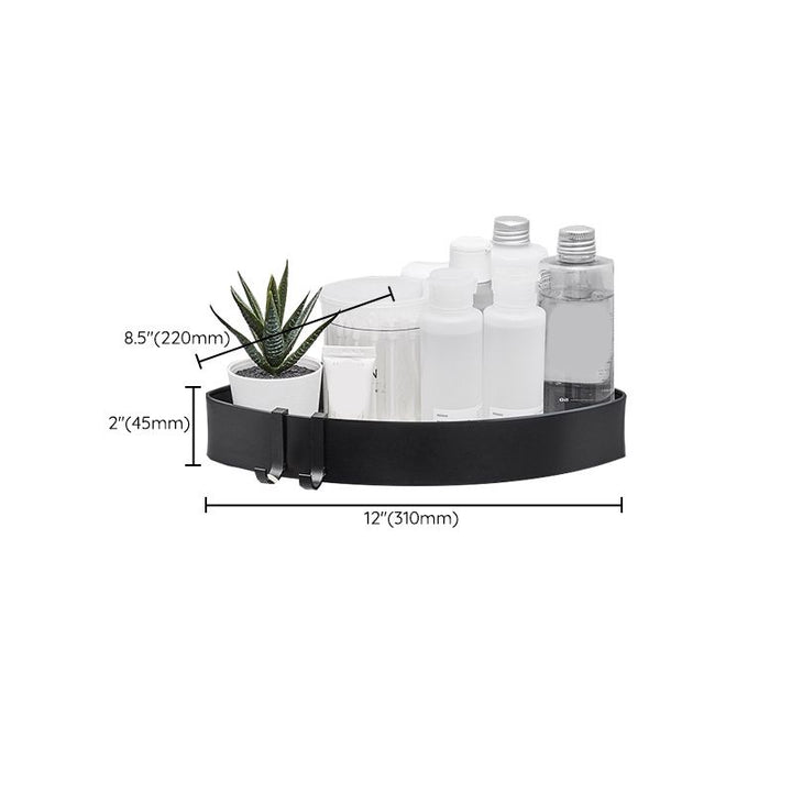BowLift | Modern Aluminum Bathroom Accessory Set Matte Black Bathroom Shelf/Towel Holder/Paper Holder