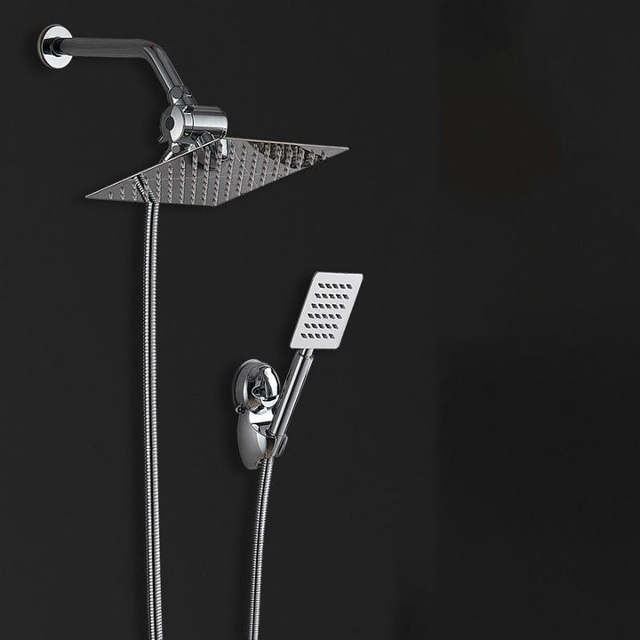BowLift | Square Metal Double Shower Heads Modern Shower with Shower Hose