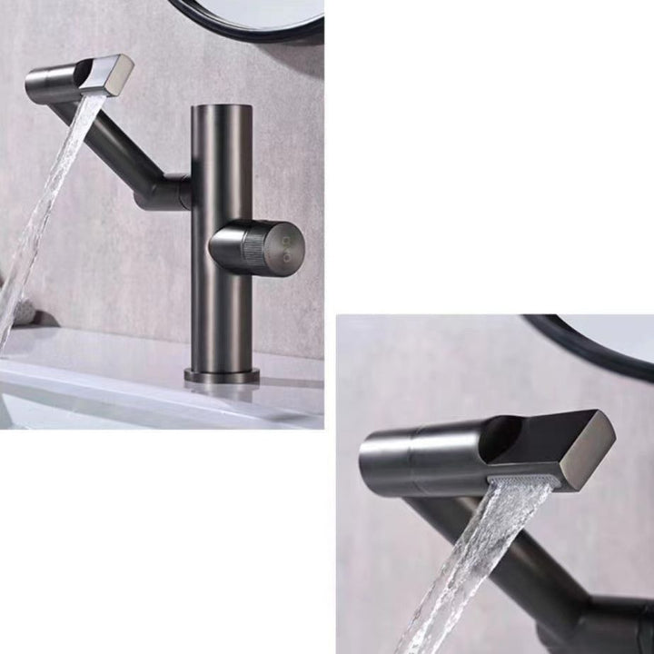 BowLift | Modern Vessel Sink Faucet Copper 1-Handle Low Arc Vessel Faucet for the Bathroom