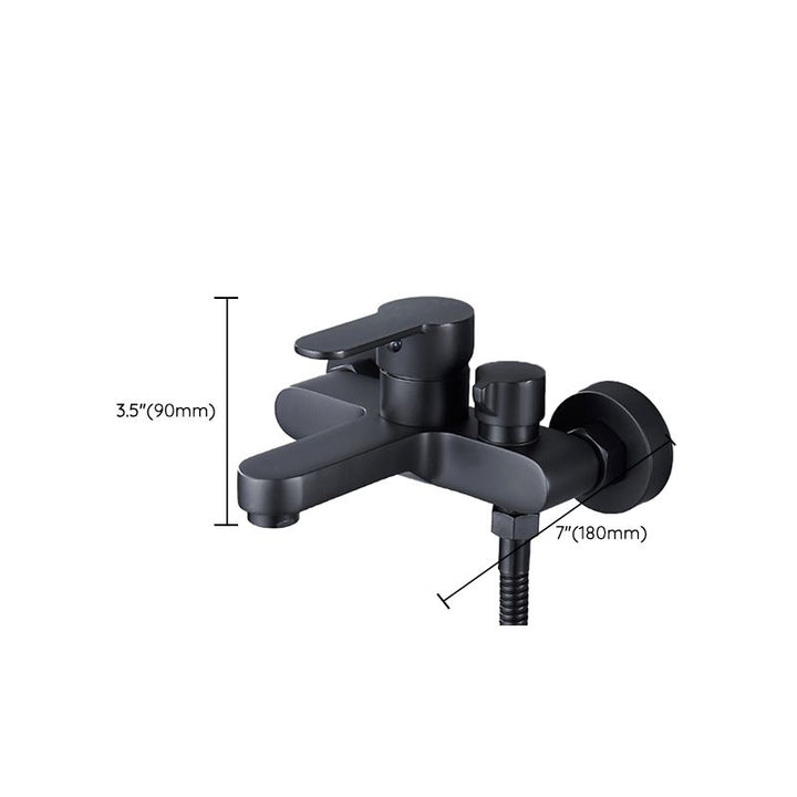 BowLift | Modern Bathtub Faucet Lever Handle Wall Mounted Fixed Bathtub Faucet