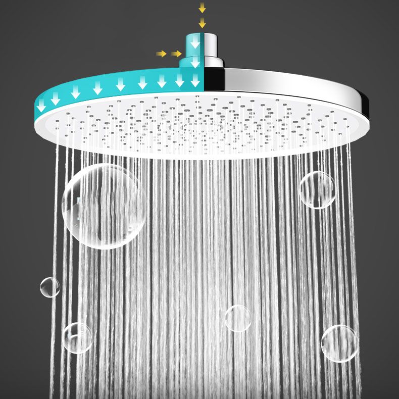 BowLift | Round Fixed Shower Head High Flow Aerated Wall Mount Shower Head