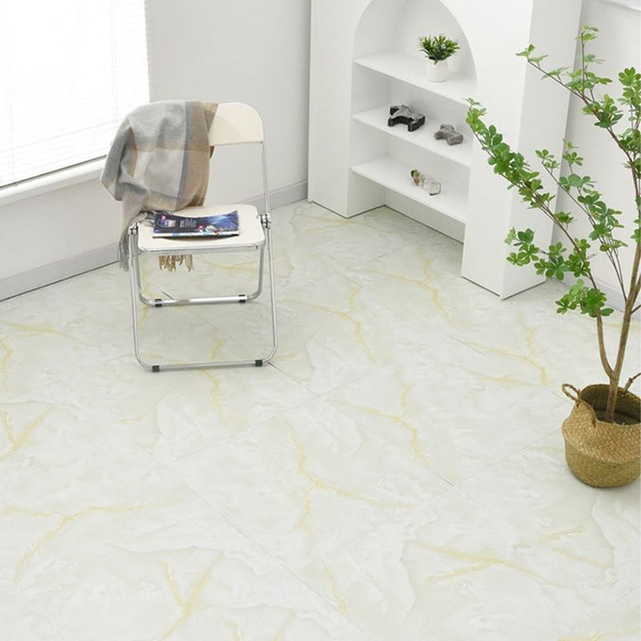 BowLift | Marbling Plastic Floor Waterproof Peel & Stick Floor Tiles