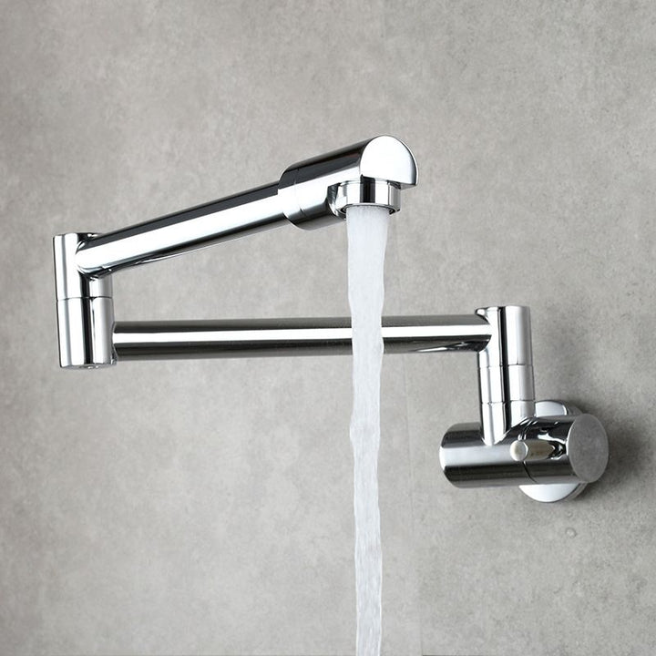 BowLift | Modern Pull-down Faucet Single Handle Wall Mounted Pot Filler Low Profile 1-Hole Filler