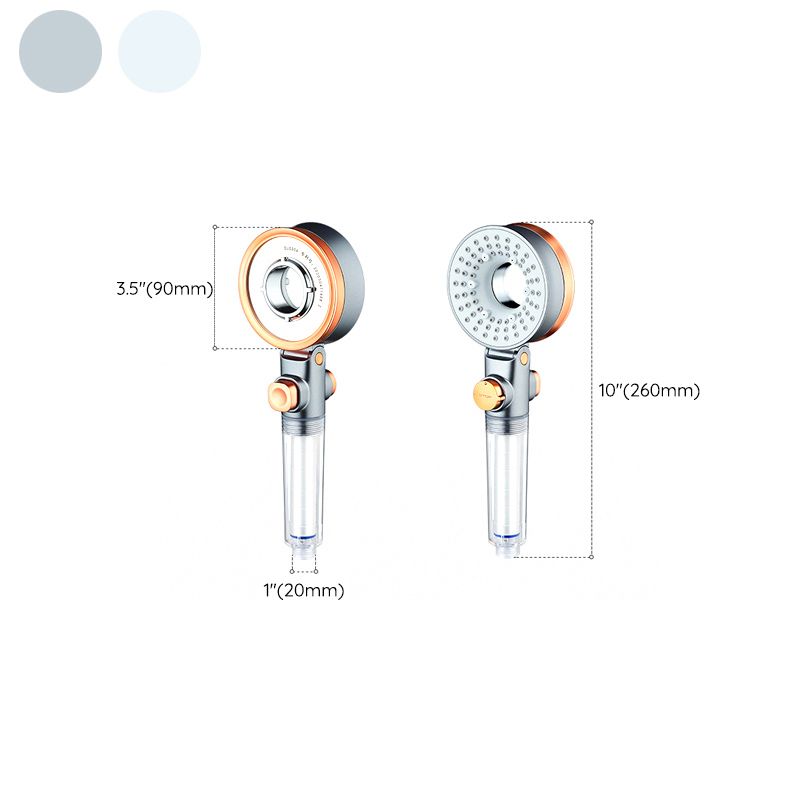 BowLift | Reversible round shower head 3 spray modes adjustable water flow hand shower