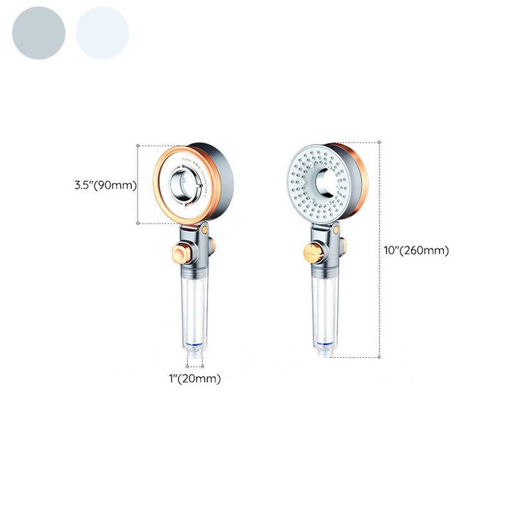 BowLift | Reversible round shower head 3 spray modes adjustable water flow hand shower