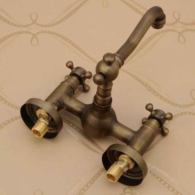BowLift | Traditional Wall-Mounted Copper Clawfoot Bathtub Faucet Trim Low Arc Clawfoot Bathtub Faucet