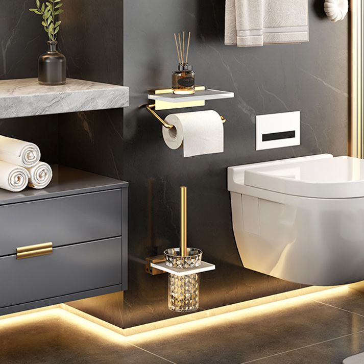 BowLift | Plastic Modern Bathroom Accessories Hardware Set with Shelf