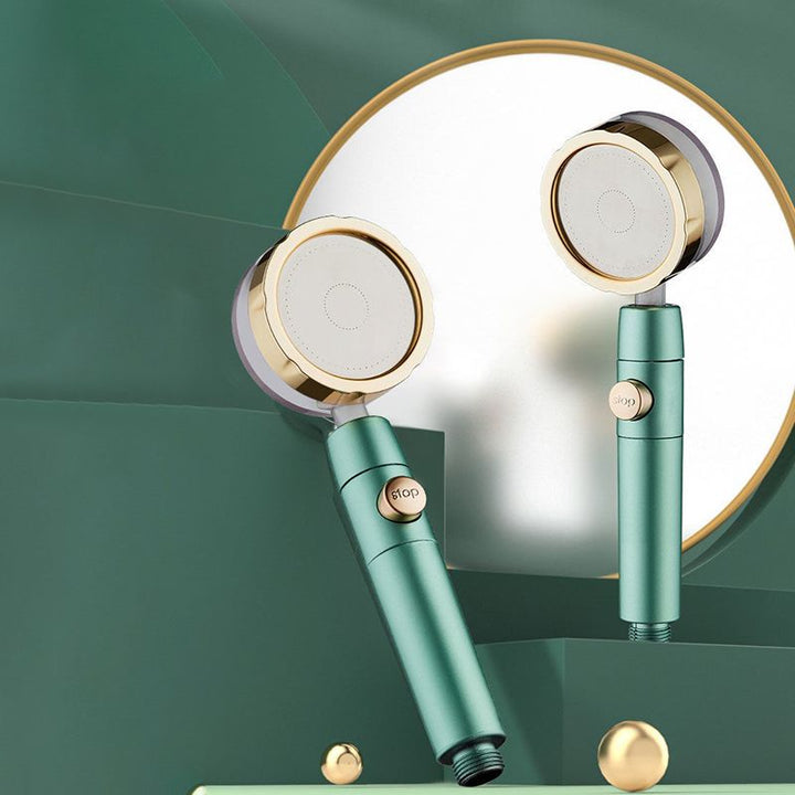 BowLift | Modern Shower Head for the Bathroom 2-Jet Massage Rain Shower Round Wall Mounted Shower Head