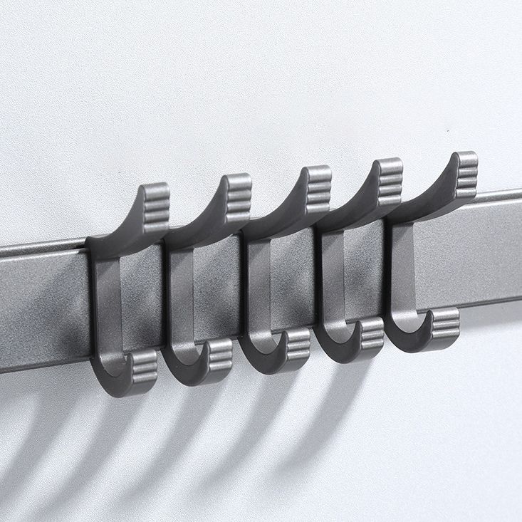 BowLift | Contemporary Gray Bathroom Hardware Set Bathroom Shelf/Towel Bar Including Bathroom Set