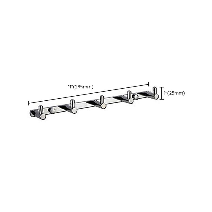 BowLift | Polished Chrome Modern Bathroom Accessory Set Silver Towel Holder/Bath Shelf