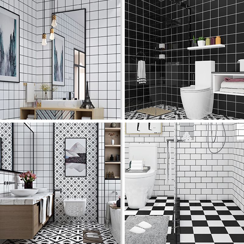 BowLift | Contemporary Wallpaper Single Panel Bathroom Wallpaper with Rectangular Shape