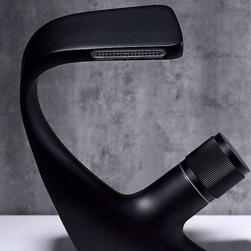 BowLift | Contemporary Container Copper Brass Knob Handle Low Arch Container Faucet