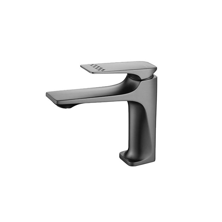 BowLift | Modern Bathroom Faucet Brass Deep Curve Lever Handle with Faucet Hose