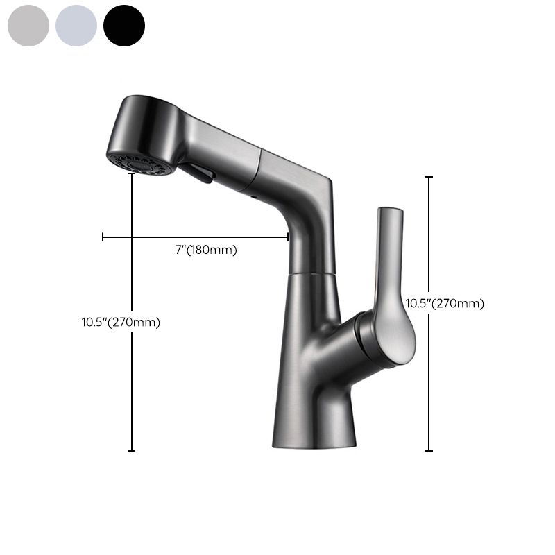 BowLift | Modern Single Color Faucet Metal Center Connection Basin Faucet for Bathroom