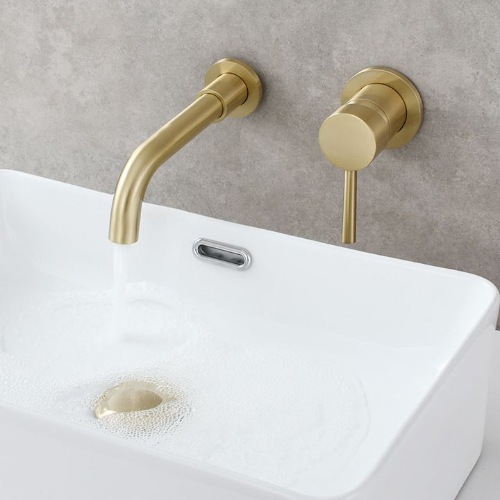 BowLift | Single Hole Wall Mounted Bath Faucet Swivel Spout Basin Faucet