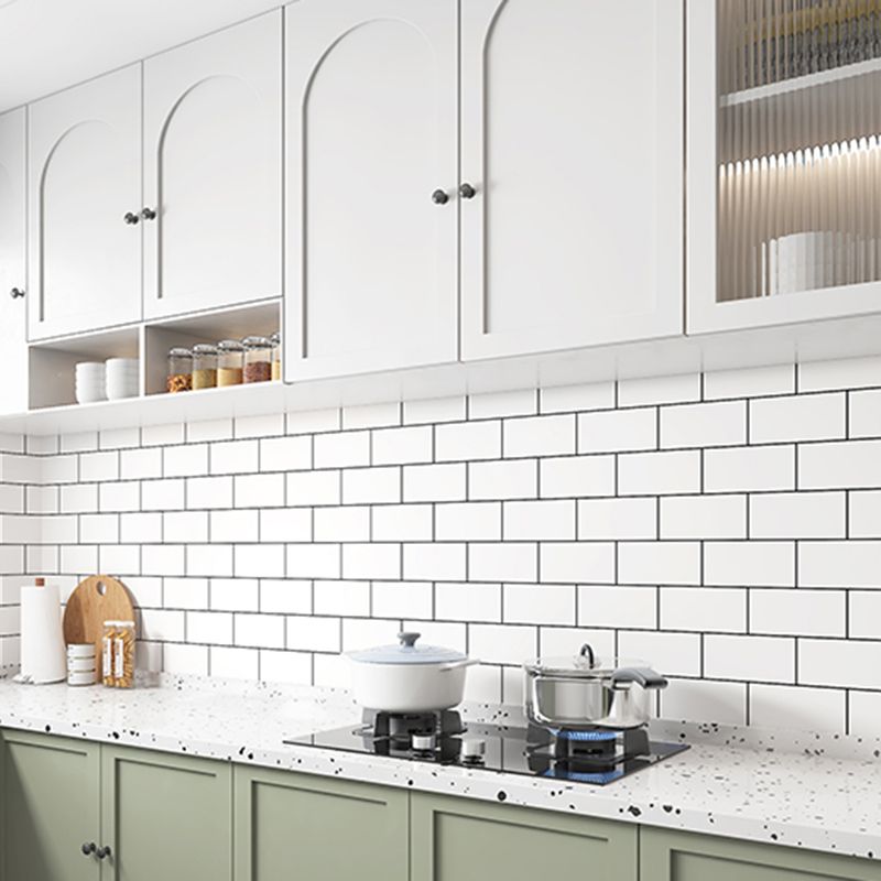 BowLift | Modern Peel and Stick Tile PVC Rectangular 10 Pack Peel & Stick Field Tile for the Kitchen