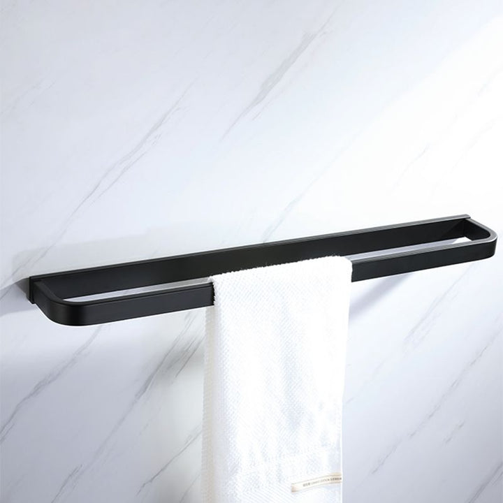 BowLift | Modern Bathroom Hardware Set Bathroom Shelf Towel Bar Black Bathroom Hardware Set