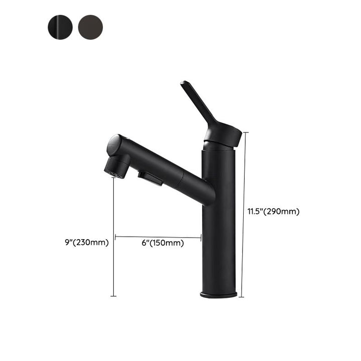 BowLift | Contemporary bathroom sink faucet single-handle swivel spout sink faucet