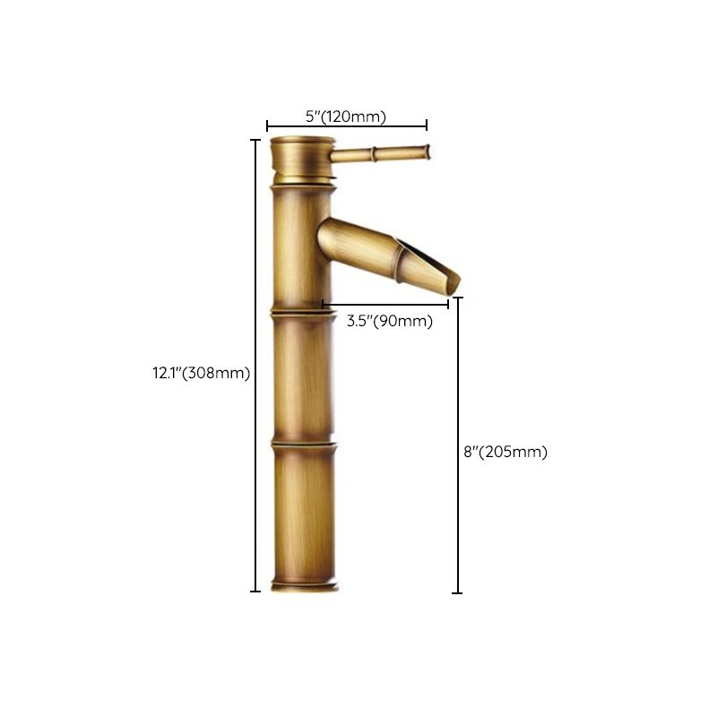 BowLift | Country house vessel water tap brass lever handles waterfall outlet sink faucet